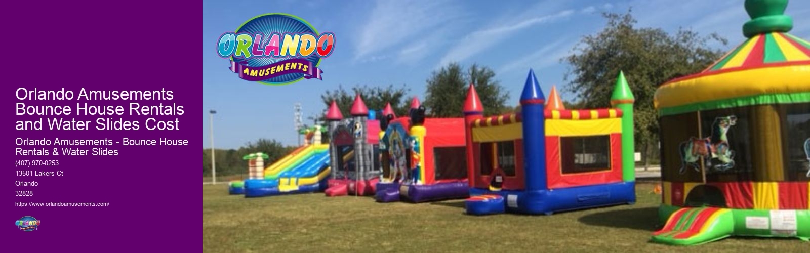 Orlando Amusements Bounce House Rentals and Water Slides Cost